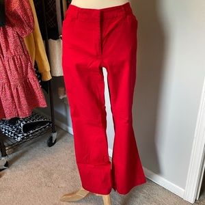 Red Flare Pants